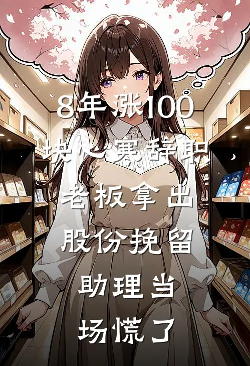 8年涨100块心寒辞职，老板拿出股份挽留，助理当场慌了